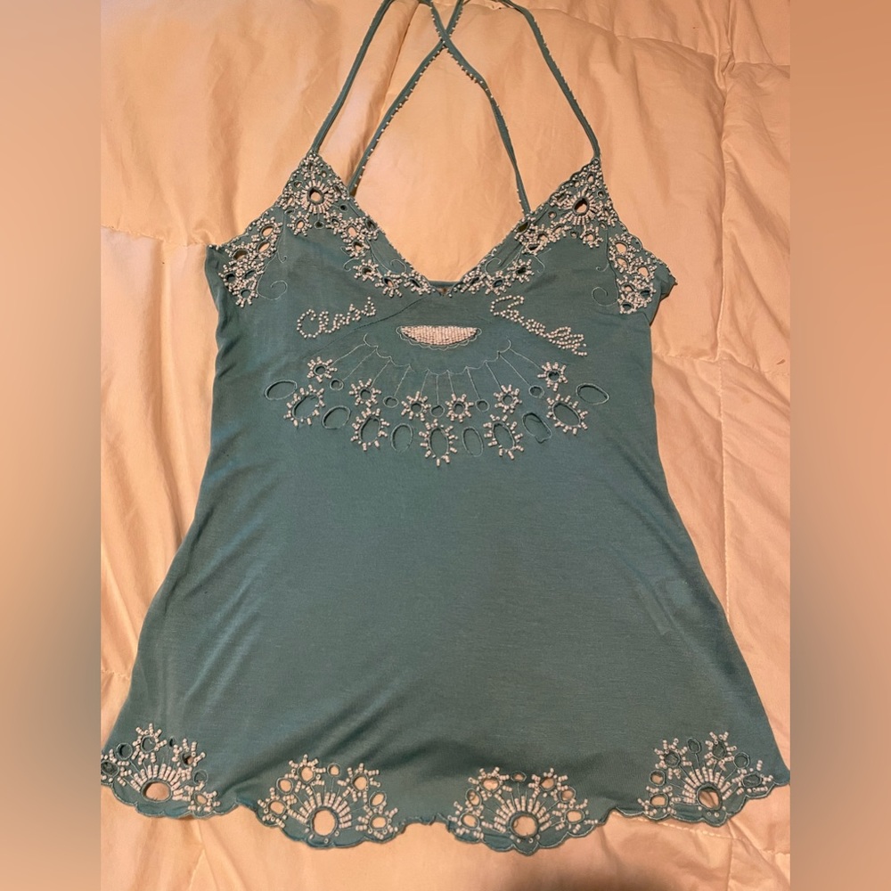Class by Roberto Cavalli Women’s Cross Back Beaded Tank - Size 6